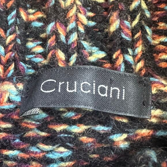 Cruciani Italian Women's Cashmere Confetti Turtleneck Short Sweater sz 42=XS/S - Picture 4 of 7